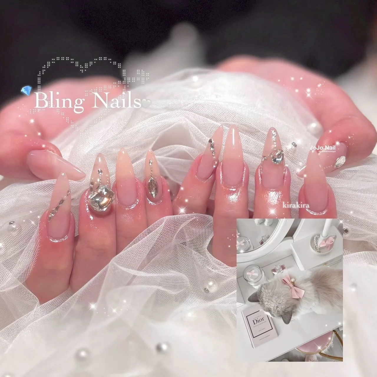 ブライダルネイル 作品01 | JOJO Nail at Sannomiya