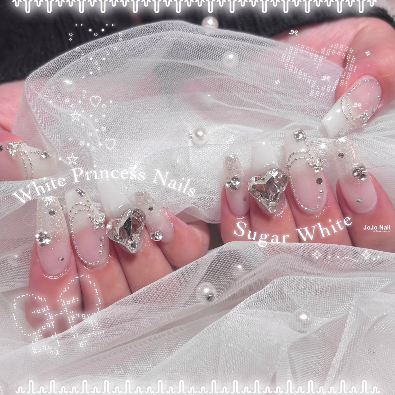 ブライダルネイル 作品05 | JOJO Nail at Sannomiya