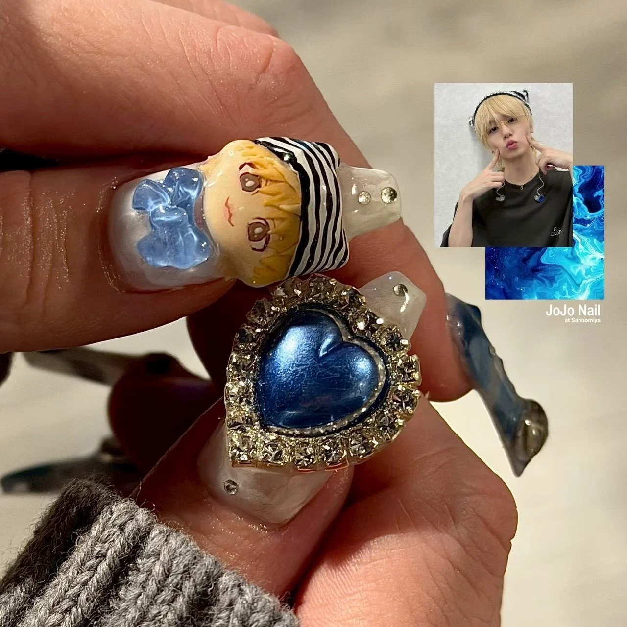 痛ネイル・オーダーチップ 作品01 | JOJO Nail at Sannomiya