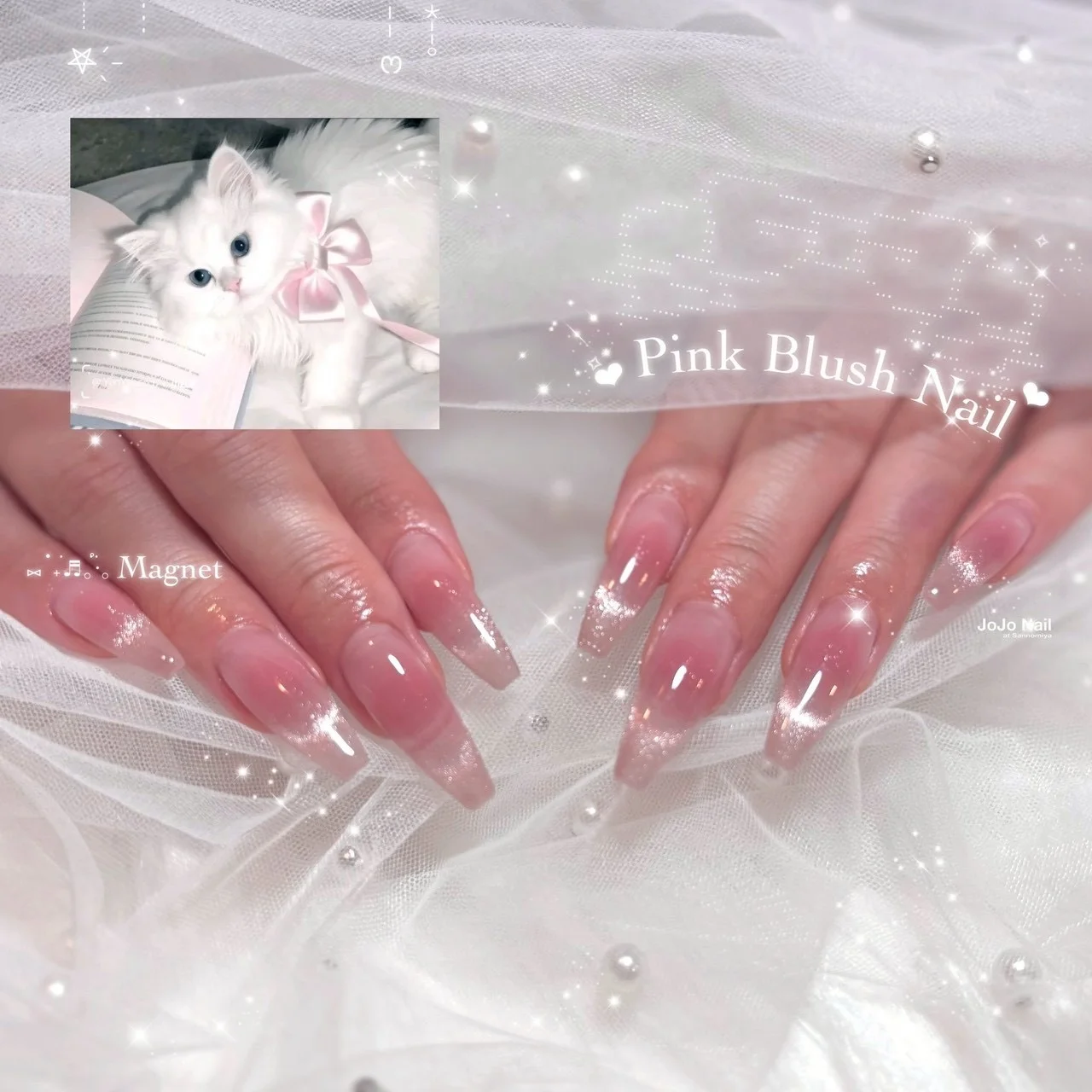 ロング・チップネイル 作品02 | JOJO Nail at Sannomiya