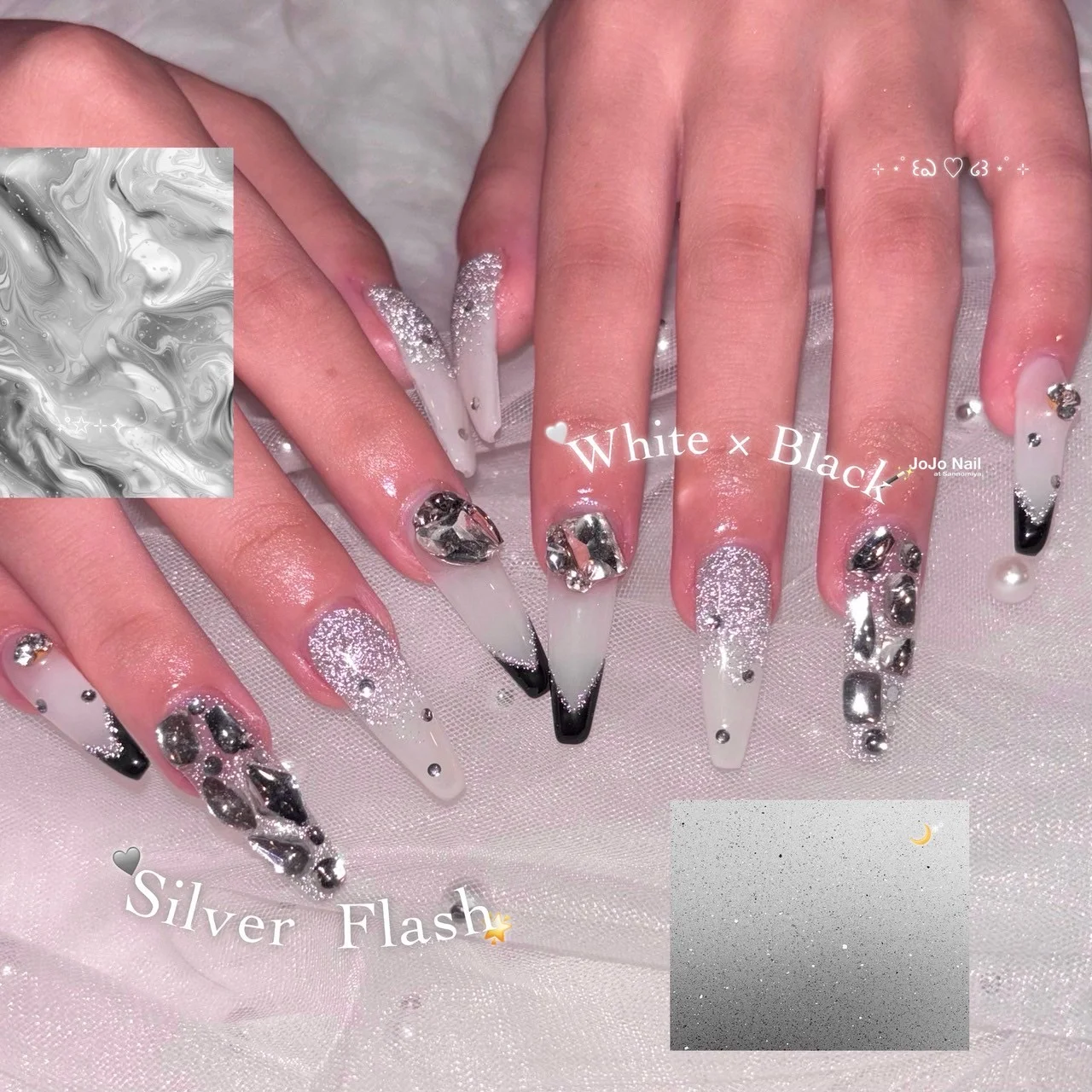 ロング・チップネイル 作品04 | JOJO Nail at Sannomiya