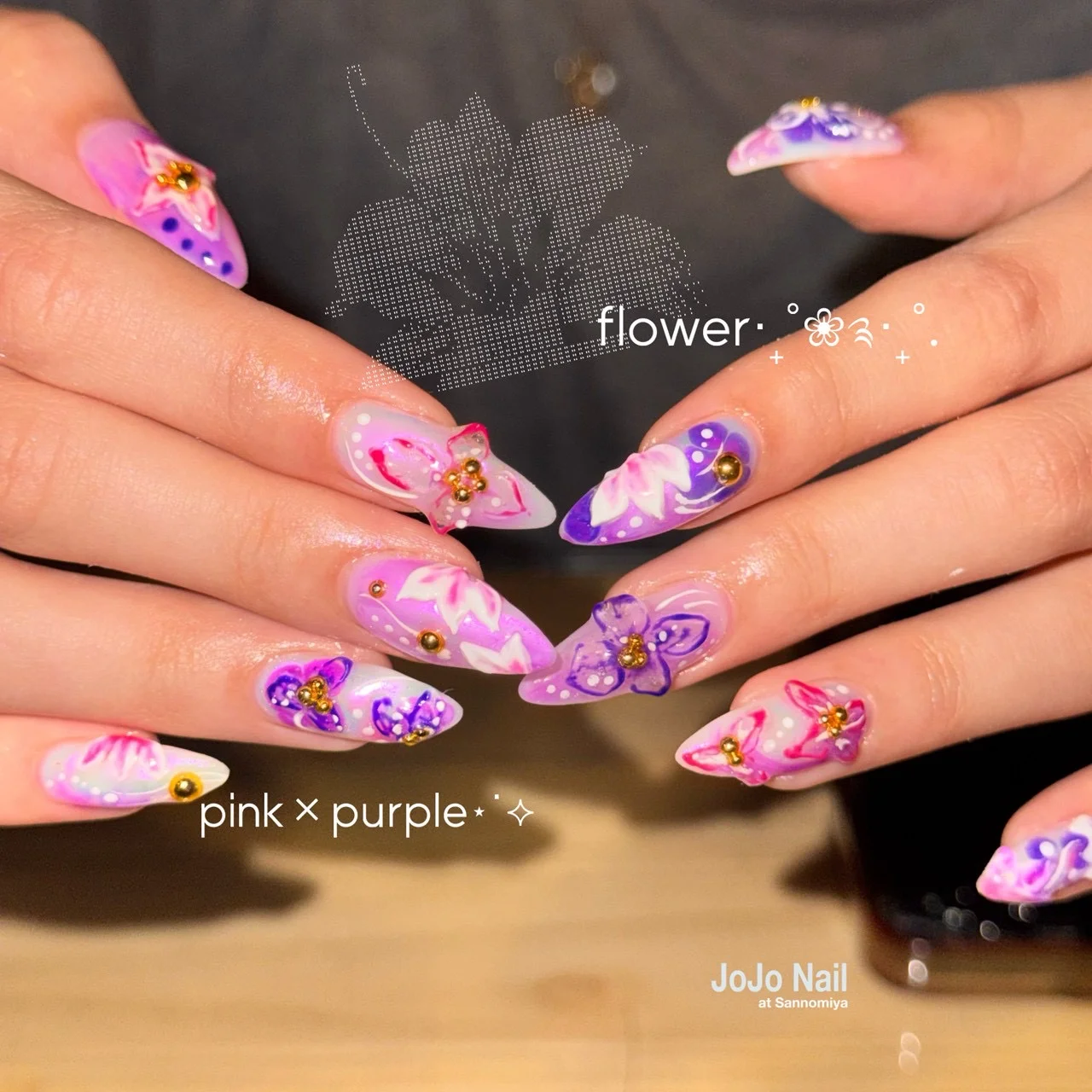 海外・個性派ネイル 作品02 | JOJO Nail at Sannomiya